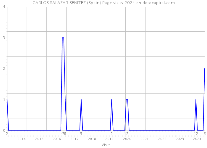 CARLOS SALAZAR BENITEZ (Spain) Page visits 2024 