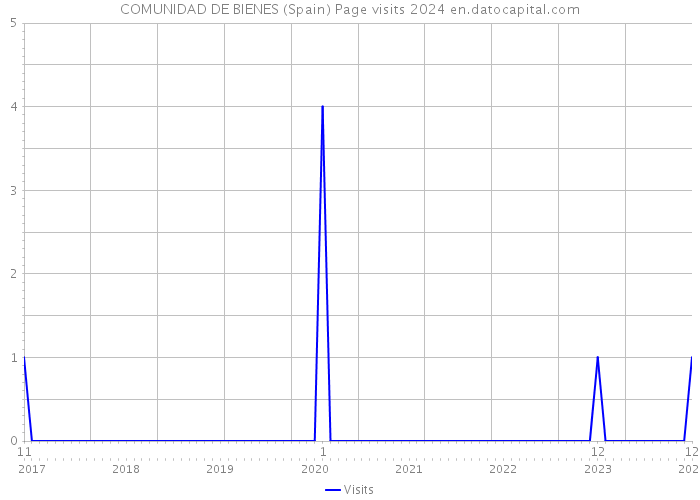 COMUNIDAD DE BIENES (Spain) Page visits 2024 