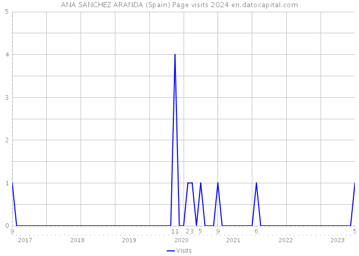 ANA SANCHEZ ARANDA (Spain) Page visits 2024 