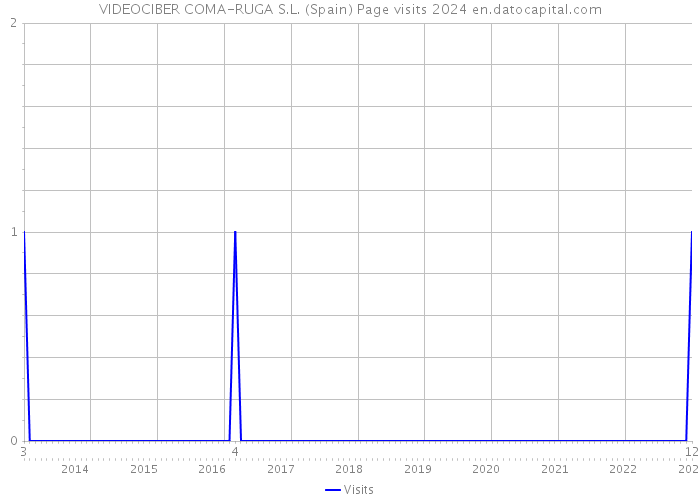 VIDEOCIBER COMA-RUGA S.L. (Spain) Page visits 2024 
