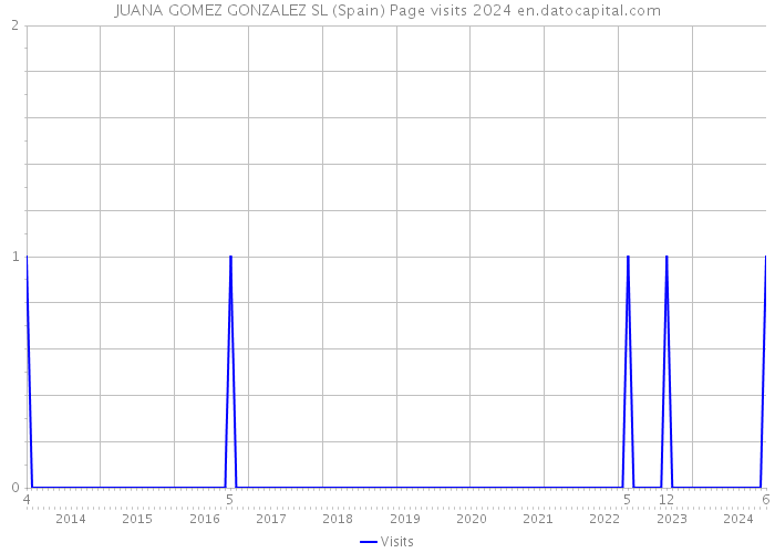 JUANA GOMEZ GONZALEZ SL (Spain) Page visits 2024 