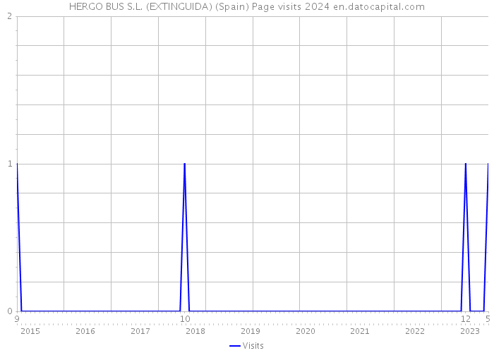 HERGO BUS S.L. (EXTINGUIDA) (Spain) Page visits 2024 