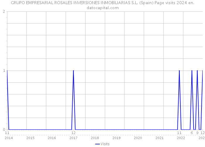 GRUPO EMPRESARIAL ROSALES INVERSIONES INMOBILIARIAS S.L. (Spain) Page visits 2024 