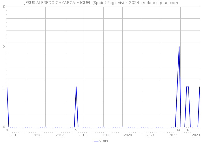 JESUS ALFREDO CAYARGA MIGUEL (Spain) Page visits 2024 