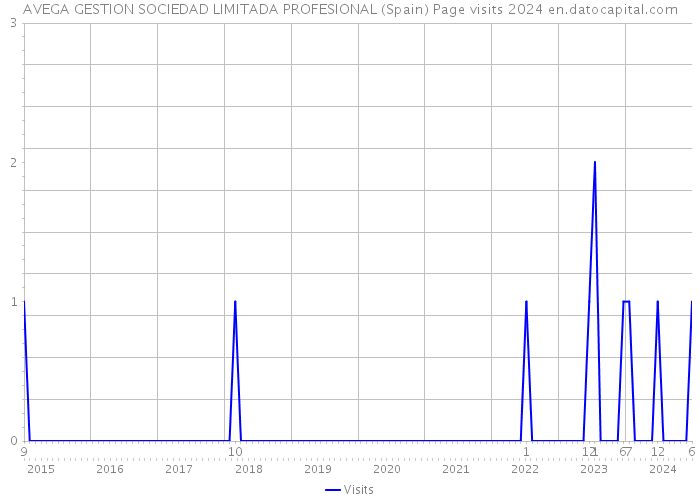 AVEGA GESTION SOCIEDAD LIMITADA PROFESIONAL (Spain) Page visits 2024 