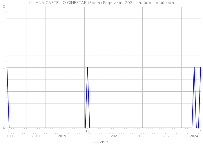 LILIANA CASTELLO GINESTAR (Spain) Page visits 2024 