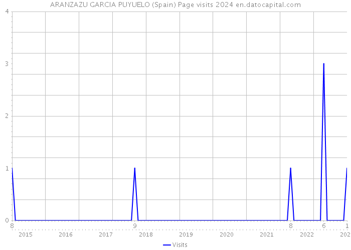 ARANZAZU GARCIA PUYUELO (Spain) Page visits 2024 