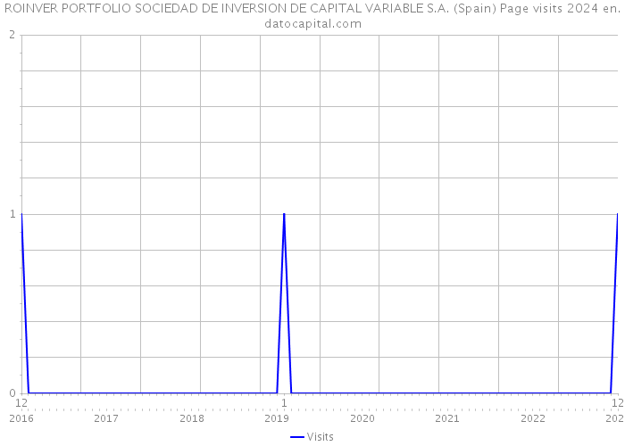 ROINVER PORTFOLIO SOCIEDAD DE INVERSION DE CAPITAL VARIABLE S.A. (Spain) Page visits 2024 