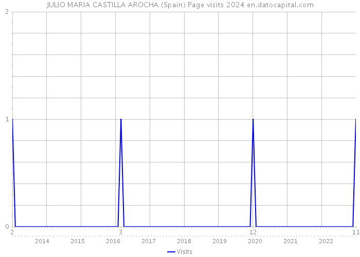 JULIO MARIA CASTILLA AROCHA (Spain) Page visits 2024 