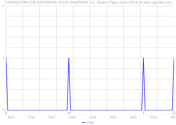 CONSULTORIO DE ASISTENCIA SOCIO SANITARIA S.L. (Spain) Page visits 2024 