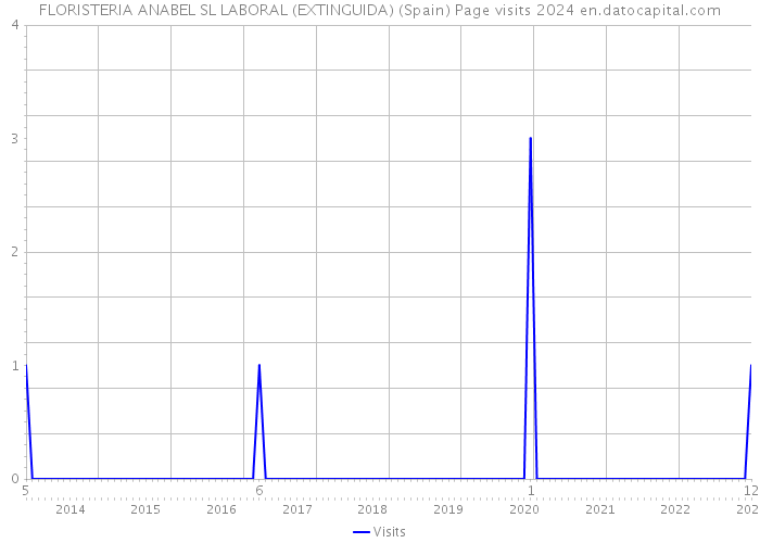 FLORISTERIA ANABEL SL LABORAL (EXTINGUIDA) (Spain) Page visits 2024 