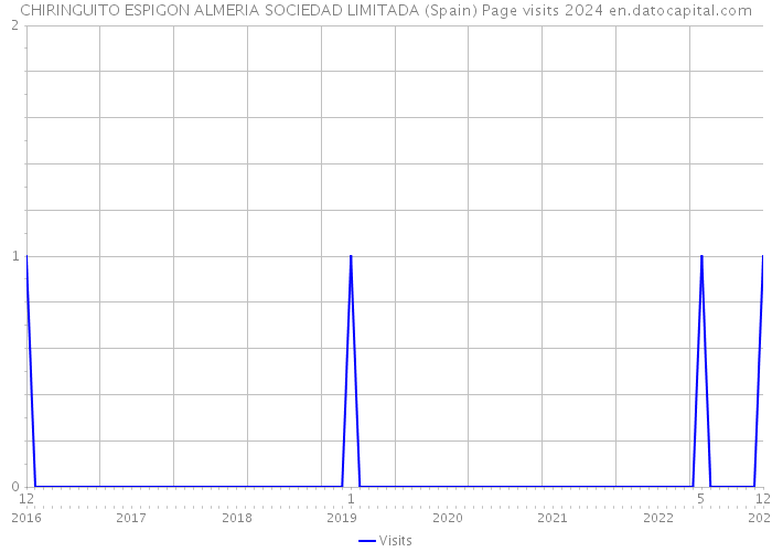 CHIRINGUITO ESPIGON ALMERIA SOCIEDAD LIMITADA (Spain) Page visits 2024 