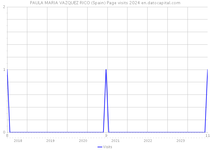 PAULA MARIA VAZQUEZ RICO (Spain) Page visits 2024 