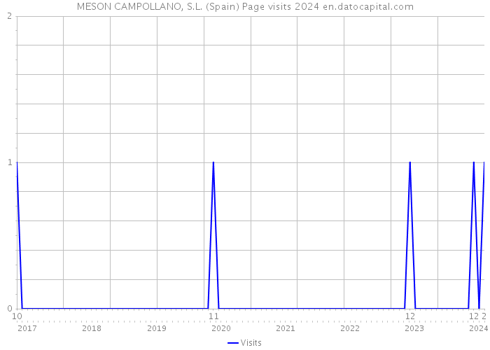 MESON CAMPOLLANO, S.L. (Spain) Page visits 2024 