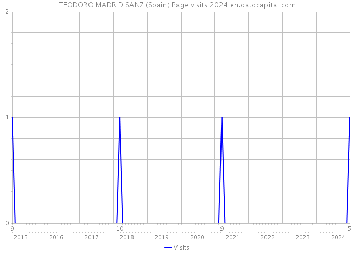 TEODORO MADRID SANZ (Spain) Page visits 2024 