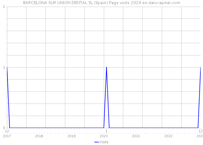 BARCELONA SUR UNION DENTAL SL (Spain) Page visits 2024 