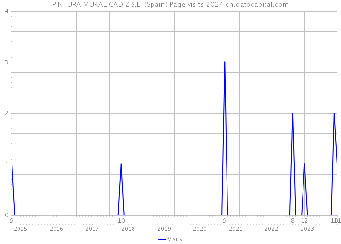 PINTURA MURAL CADIZ S.L. (Spain) Page visits 2024 