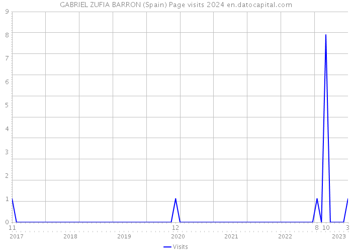GABRIEL ZUFIA BARRON (Spain) Page visits 2024 