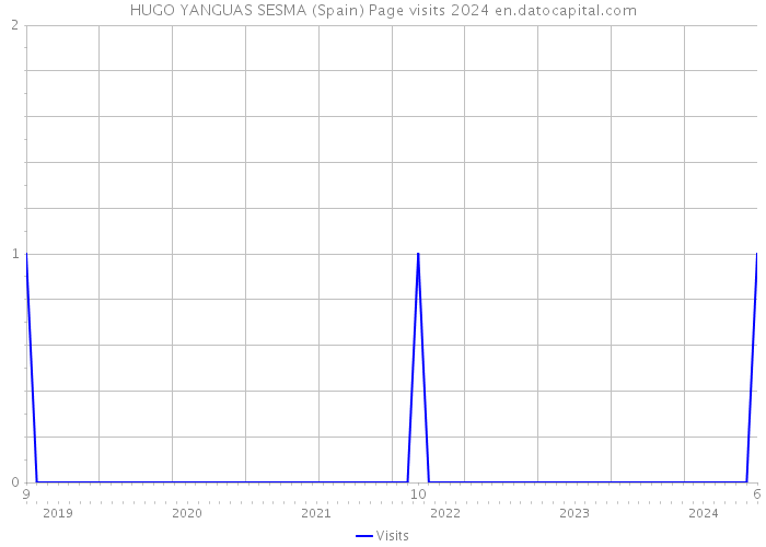 HUGO YANGUAS SESMA (Spain) Page visits 2024 