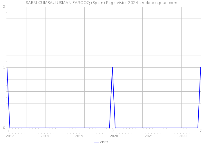 SABRI GUMBAU USMAN FAROOQ (Spain) Page visits 2024 