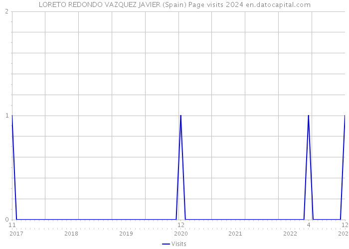 LORETO REDONDO VAZQUEZ JAVIER (Spain) Page visits 2024 