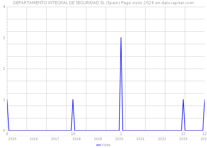 DEPARTAMENTO INTEGRAL DE SEGURIDAD SL (Spain) Page visits 2024 