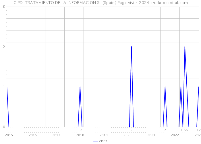 CIPDI TRATAMIENTO DE LA INFORMACION SL (Spain) Page visits 2024 