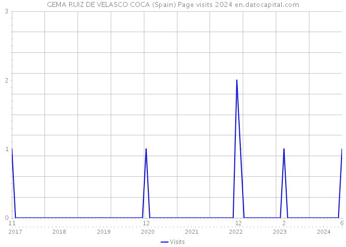 GEMA RUIZ DE VELASCO COCA (Spain) Page visits 2024 