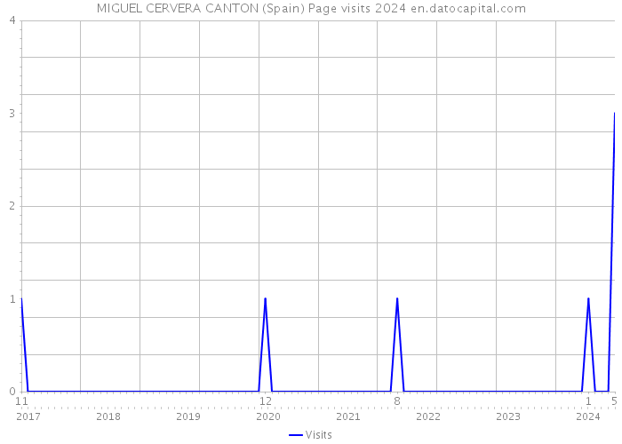 MIGUEL CERVERA CANTON (Spain) Page visits 2024 