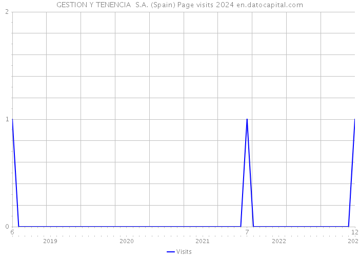 GESTION Y TENENCIA S.A. (Spain) Page visits 2024 
