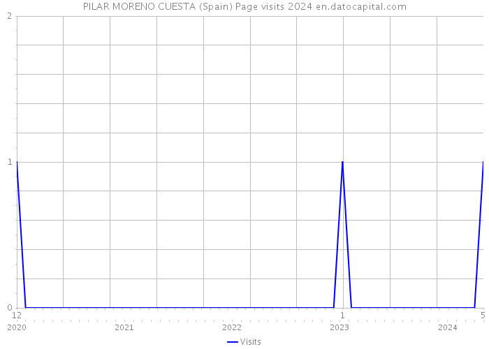 PILAR MORENO CUESTA (Spain) Page visits 2024 