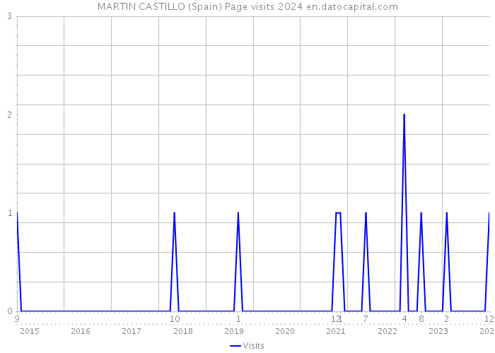 MARTIN CASTILLO (Spain) Page visits 2024 