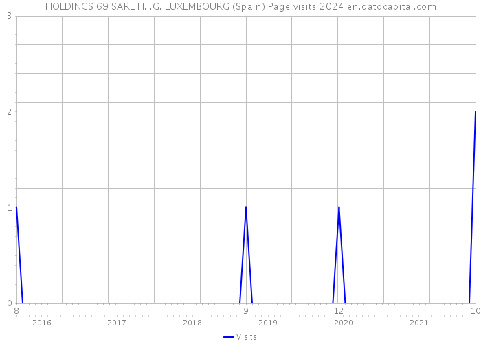 HOLDINGS 69 SARL H.I.G. LUXEMBOURG (Spain) Page visits 2024 