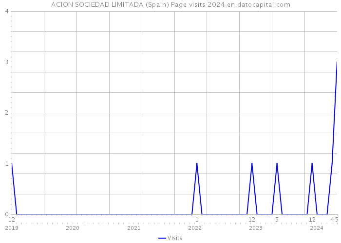 ACION SOCIEDAD LIMITADA (Spain) Page visits 2024 