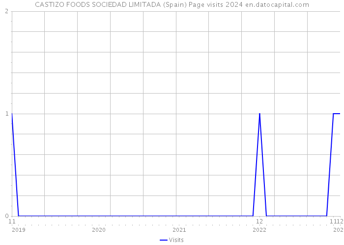 CASTIZO FOODS SOCIEDAD LIMITADA (Spain) Page visits 2024 