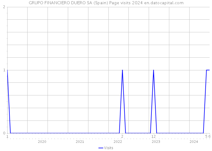 GRUPO FINANCIERO DUERO SA (Spain) Page visits 2024 
