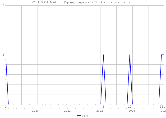 WELLDONE MAHI SL (Spain) Page visits 2024 
