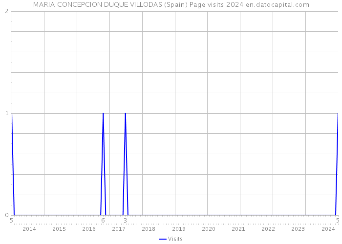 MARIA CONCEPCION DUQUE VILLODAS (Spain) Page visits 2024 