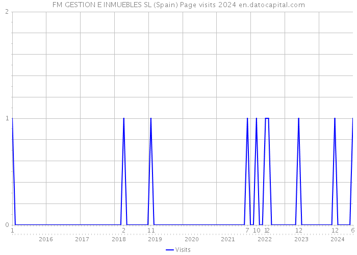 FM GESTION E INMUEBLES SL (Spain) Page visits 2024 