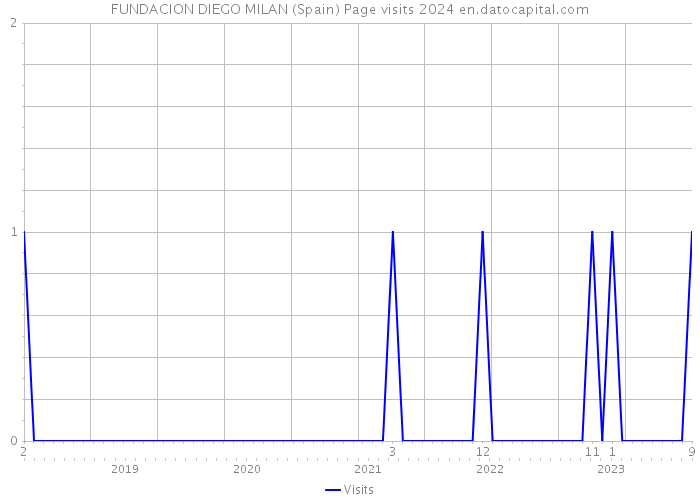 FUNDACION DIEGO MILAN (Spain) Page visits 2024 