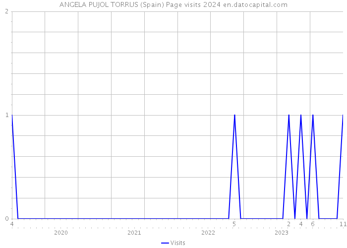 ANGELA PUJOL TORRUS (Spain) Page visits 2024 