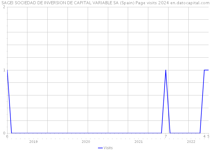 SAGEI SOCIEDAD DE INVERSION DE CAPITAL VARIABLE SA (Spain) Page visits 2024 
