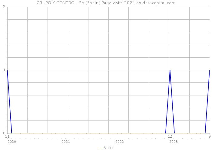 GRUPO Y CONTROL, SA (Spain) Page visits 2024 