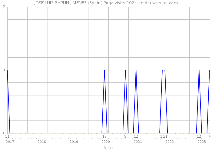JOSE LUIS RAPUN JIMENEZ (Spain) Page visits 2024 