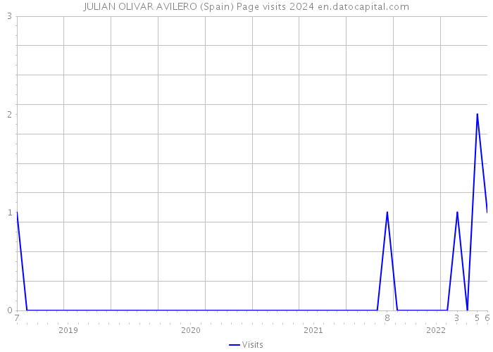 JULIAN OLIVAR AVILERO (Spain) Page visits 2024 