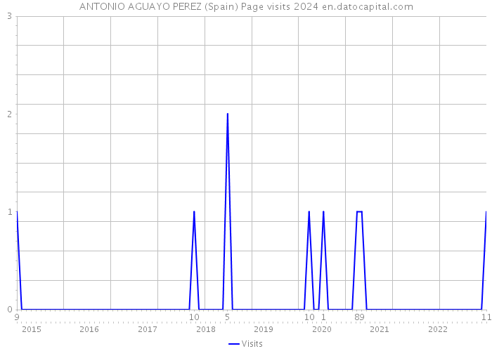 ANTONIO AGUAYO PEREZ (Spain) Page visits 2024 
