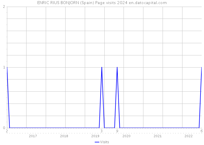 ENRIC RIUS BONJORN (Spain) Page visits 2024 