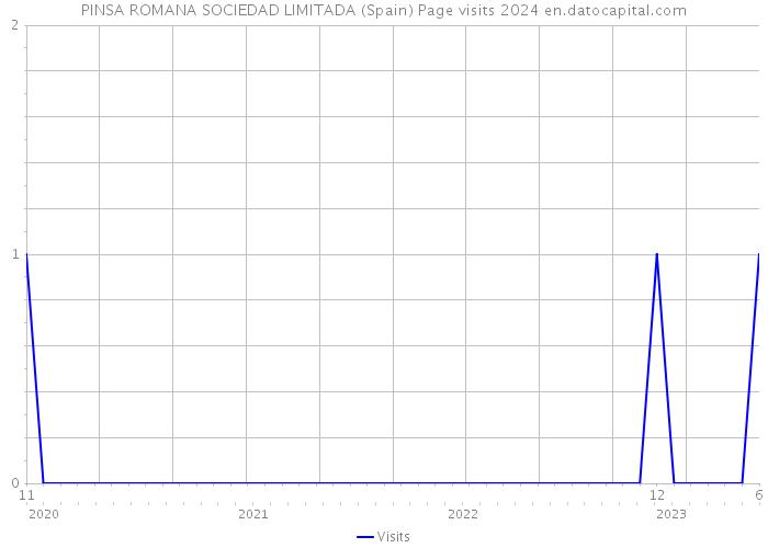 PINSA ROMANA SOCIEDAD LIMITADA (Spain) Page visits 2024 