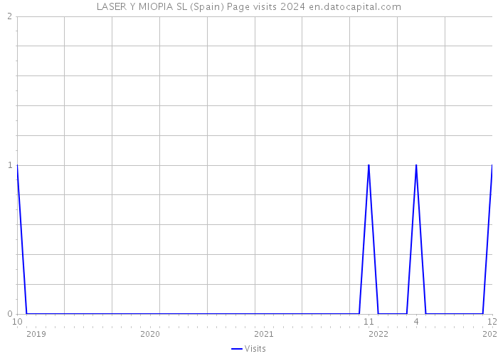 LASER Y MIOPIA SL (Spain) Page visits 2024 