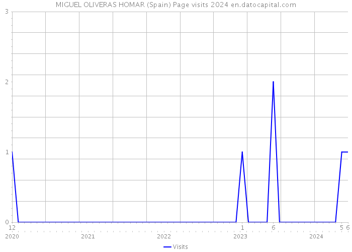 MIGUEL OLIVERAS HOMAR (Spain) Page visits 2024 